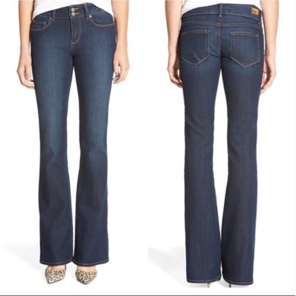 Paige Hidden Hills Bootcut Jeans Minimalist Boho Retro Denim Stretch